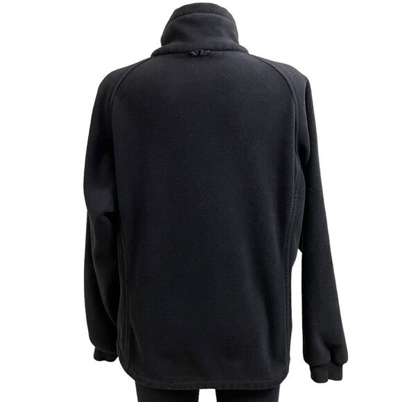 COLUMBIA VINTAGE Womens Black Full zip High Neck Fleece Jacket / Sweater sz Med - Picture 4 of 7